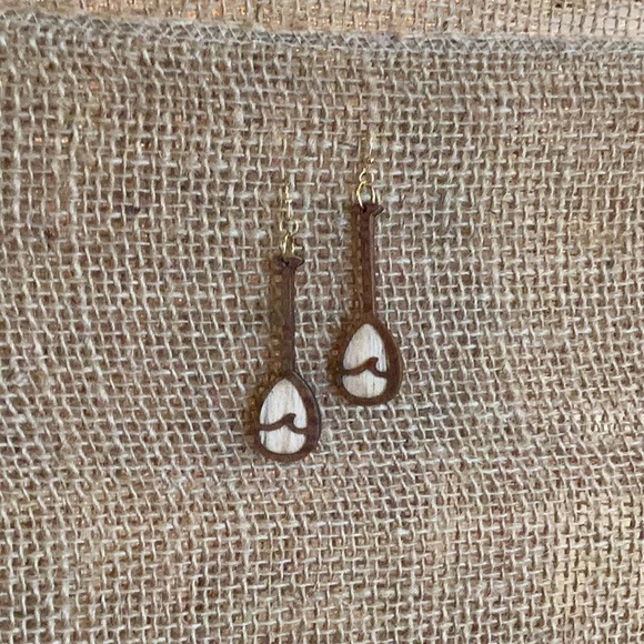 Koa Earrings - Picture 3 of 3